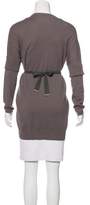 Thumbnail for your product : Brunello Cucinelli Cashmere Leather-Paneled Tunic