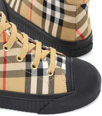 Burberry Kids Vintage Check high-top sneakers