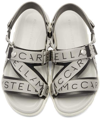 Stella McCartney Grey Logo Sandals