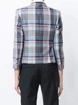 Thumbnail for your product : Thom Browne Classic Single Breasted Sport Coat In Large Madras Check Wool Suiting