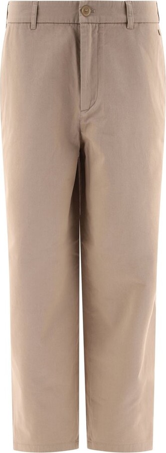 Acne Studios Logo Patch Wide-Leg Trousers
