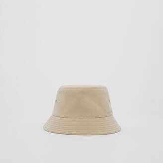 Burberry Embroidered Logo Cotton Bucket Hat