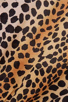 Thumbnail for your product : Rixo Kyla Leopard-print Silk Crepe De Chine Mini Dress - Leopard print