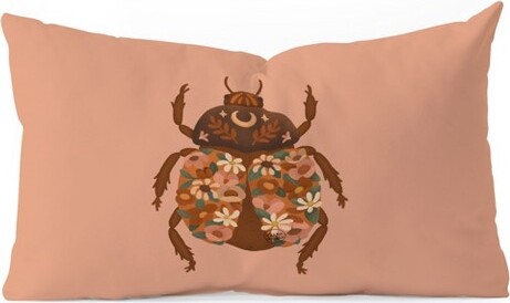 LebriiFlowerBeetleI23"x14"OblongThrowPillow-Society6
