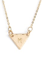 Thumbnail for your product : Nashelle 14k-Gold Fill Initial Triangle Necklace