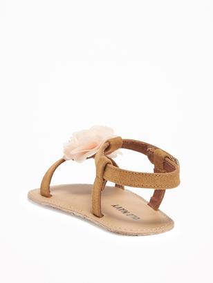Old Navy Sueded Rosette Sandals for Baby