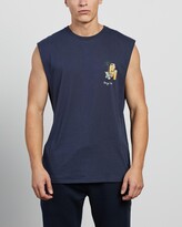 Thumbnail for your product : Barney Cools Men's Blue Singlets - Sauce Muscle Tee - Size M at The Iconic
