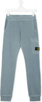 Thumbnail for your product : Stone Island Junior logo patch track trousers