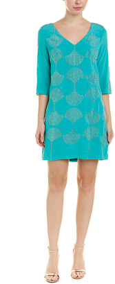 trina turk glitterati silk dress
