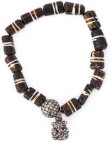 Thumbnail for your product : Loree Rodkin bead diamaond charm bracelet