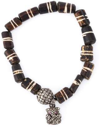 Loree Rodkin bead diamaond charm bracelet