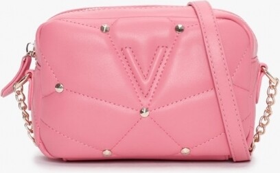 Valentino Bags Emily Cross Body Bag with Studs in Pink