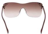 Thumbnail for your product : Jimmy Choo Mask Studded Sunglasses