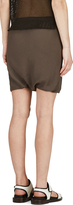 Thumbnail for your product : Rick Owens Grey Balloon Hem Crepe Shorts