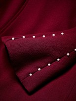 Thumbnail for your product : Lela Rose Embellished Wool-Blend Tunic Dress