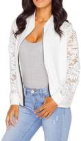 Thumbnail for your product : DaySeventh Womens Long Sleeve Lace Blazer Suit Casual Jacket Coat Outwear (XL, )