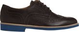 Thumbnail for your product : Barneys New York Perforated Wingtip Blucher-Brown