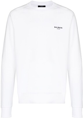 Balmain Small Logo-Print Sweatshirt - ShopStyle