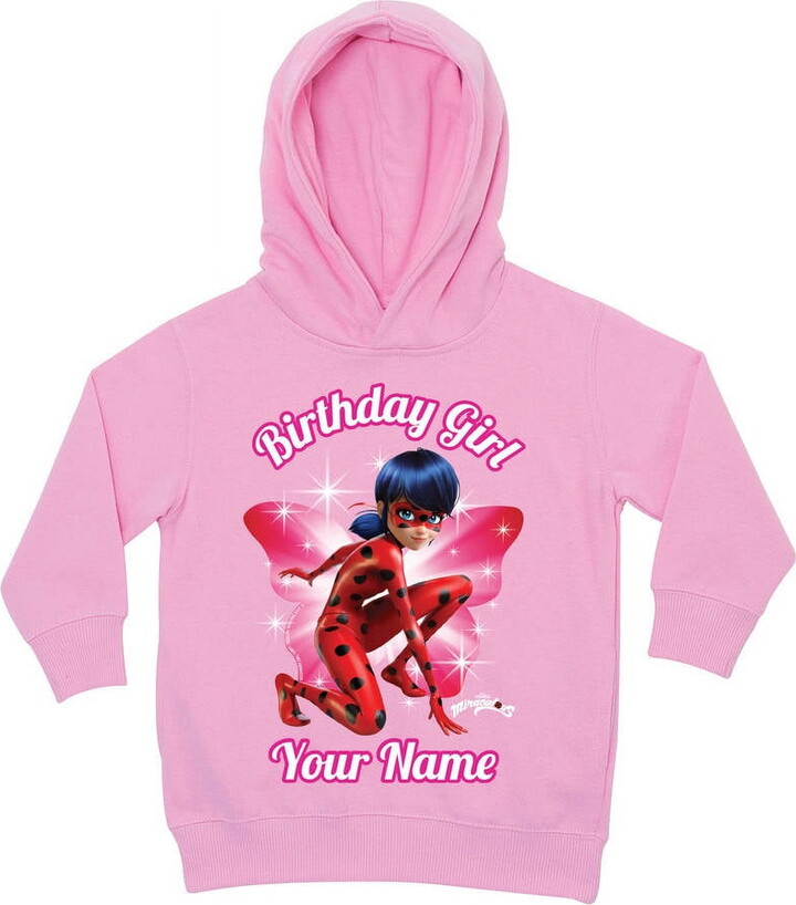 Personalized Miraculous Birthday Girl Pink Toddler Hoodie