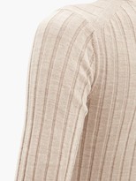 Thumbnail for your product : Petar Petrov Kent Ribbed Wool Sweater - Brown