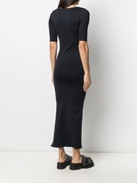 Thumbnail for your product : Simon Miller Square Neck Short-Sleeve Fitted Dress