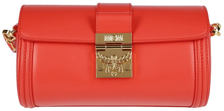 red mcm bolsa medium