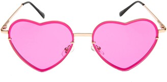 Rad + Refined Tinted Heart Shaped Sunglasses