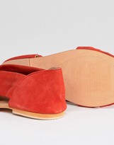 Thumbnail for your product : ASOS Design JANEL Wide Fit Suede Summer Shoes-Red