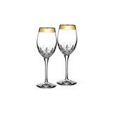 Thumbnail for your product : Waterford Lismore essence gold crystal set of 2 white wine