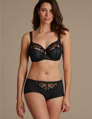 Marks and Spencer Floral Embroidered Non-Padded Full Cup Bra