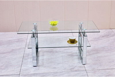 Mercer41 2 Coffee Table With Spacious Interior - Practical For Storing Accessories Mirror Desk Storage Modern And Bedroom Office