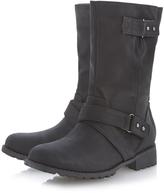 Thumbnail for your product : Roberto Vianni LADIES PENITH - Crossover Strap Detail Biker Calf Boot
