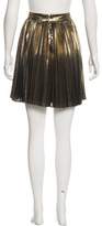 Thumbnail for your product : Haute Hippie Metallic Pleated Skirt