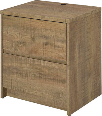 Carnahan 2-Drawer Nightstand Led Lights And Usb