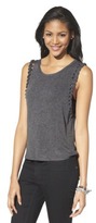 Thumbnail for your product : Xhilaration Junior's Cropped Tank - Gray