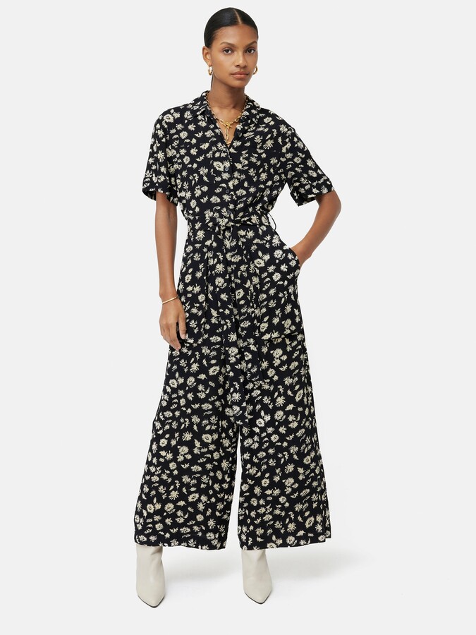 JigsawJigsaw Aster Floral Jumpsuit ShopStyle