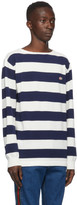 Thumbnail for your product : Gucci Blue and White Waffle Long Sleeve Sweatshirt