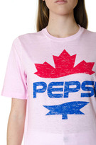 Thumbnail for your product : DSQUARED2 Pink Cotton T-shirt With Pepsi Print