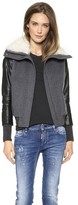 Thumbnail for your product : Tess Giberson Bomber with Fur Collar