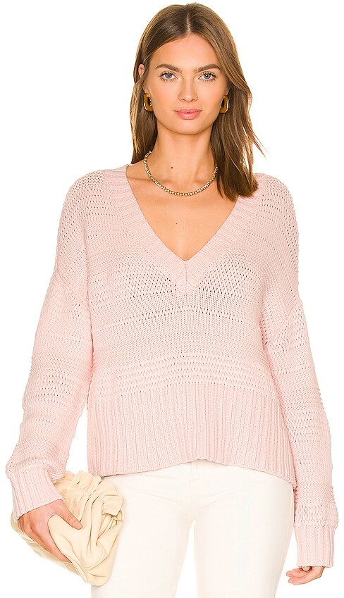 revolve pink sweater