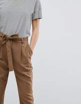 Thumbnail for your product : ASOS Petite PETITE Woven Peg Pants with OBI Tie