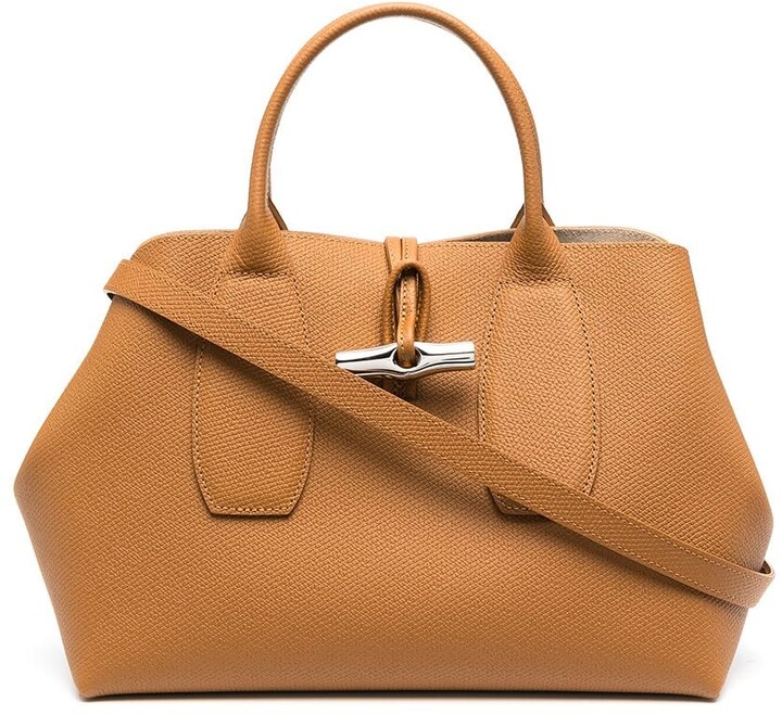 Longchamp medium Roseau top handle bag - ShopStyle