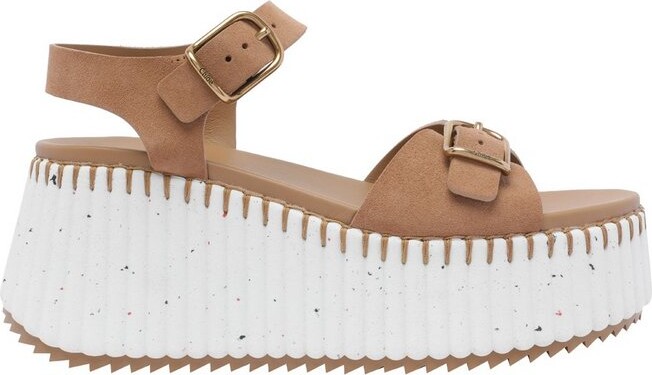 Chloé Nama Wedge Sandals
