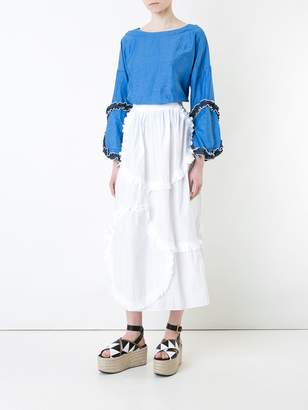 Tsumori Chisato Patchwork Frill Skirt
