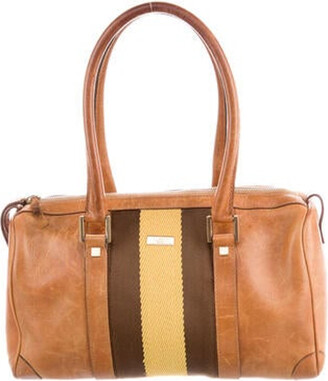 gucci boston bag brown leather