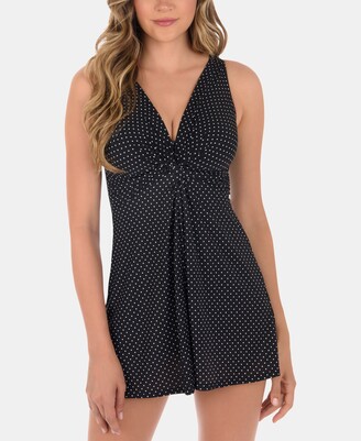 Miraclesuit Pin-Point Marais Allover Slimming Swimdress