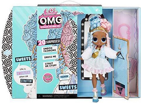L.O.L. Surprise! LOL Surprise OMG Sweets Fashion Doll - Dress Up Doll Set with 20 Surprises for Girls and Kids 4+