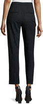 Thumbnail for your product : A.L.C. Benji Cropped High-Rise Pinstripe Pants, Navy