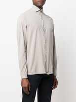 Thumbnail for your product : Dell'oglio Pointed-Collar Cotton Shirt