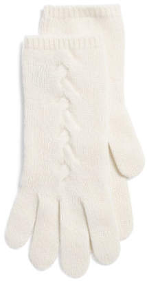 Central Cable Cashmere Gloves